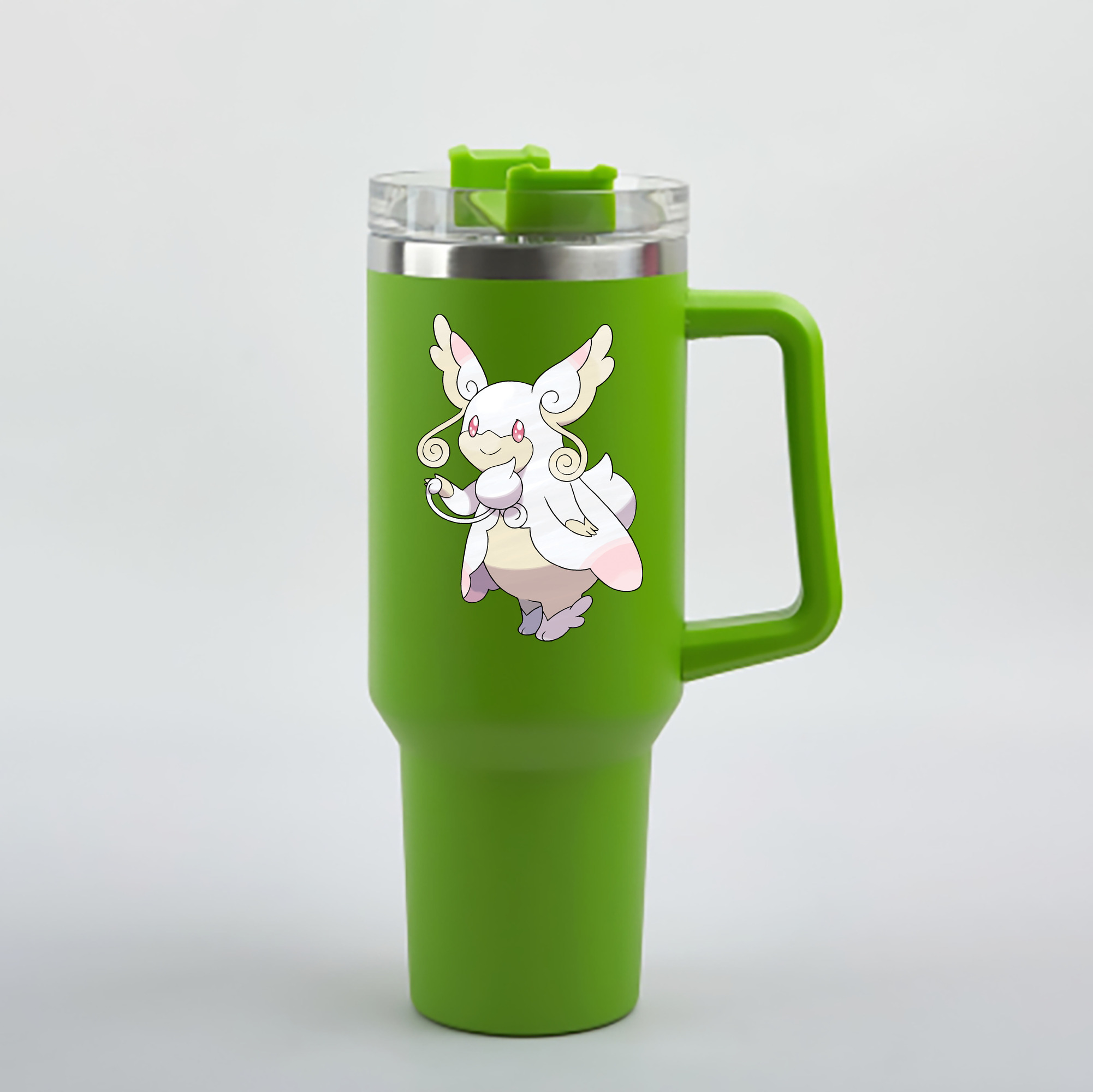 （画像用） ポケットモンスター Pokémon 1200mL車用タンブラー - クリスタルステッカー（プラスチックストロー付き）